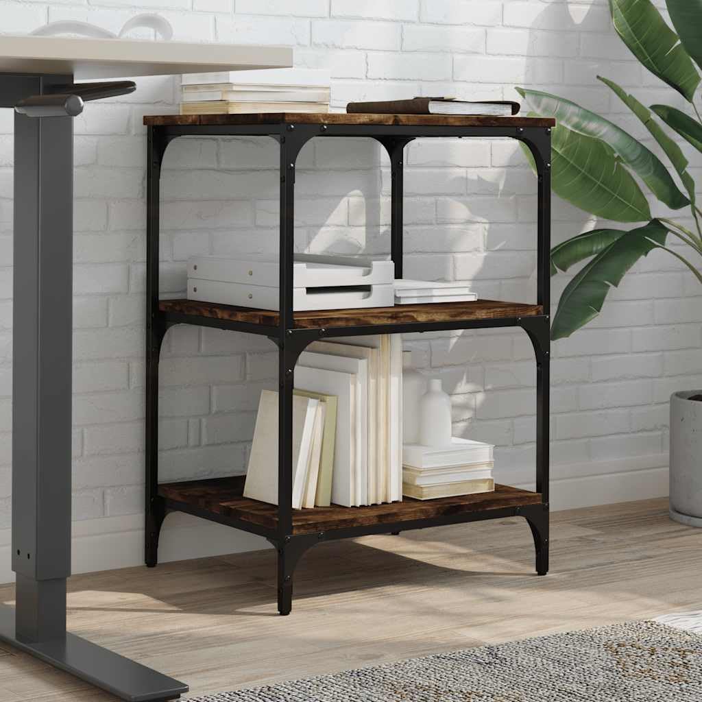 Supporto per stampante con 3 ripiani, carrello in legno