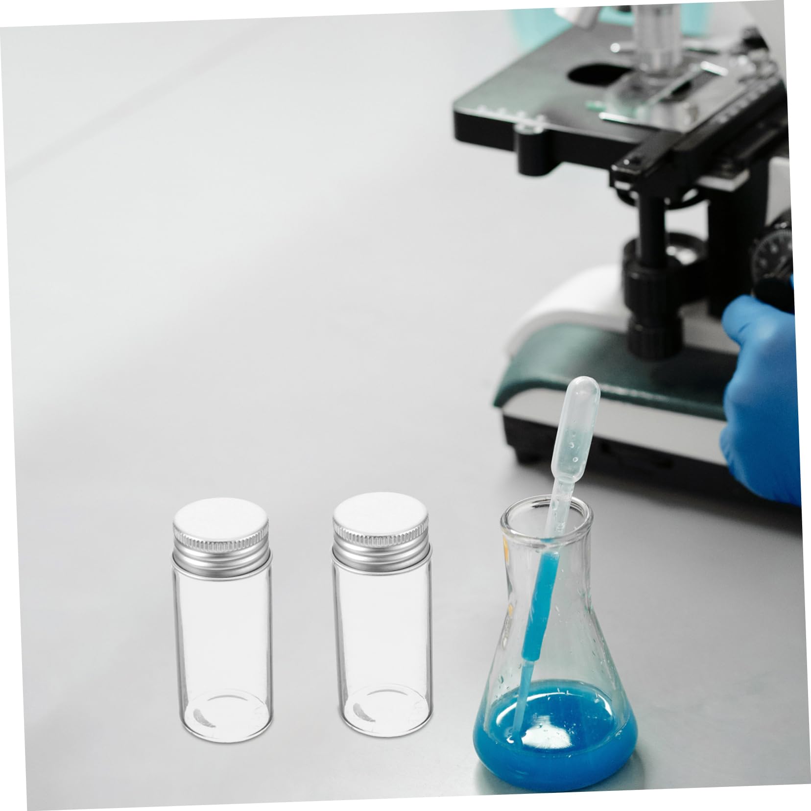 MAGICLULU 24 Stück Reagenzgläser aus Glas 30 Ml mit Schraubkappen und Abdichtung für Wissenschaftliche Experimente und Aufbewahrung