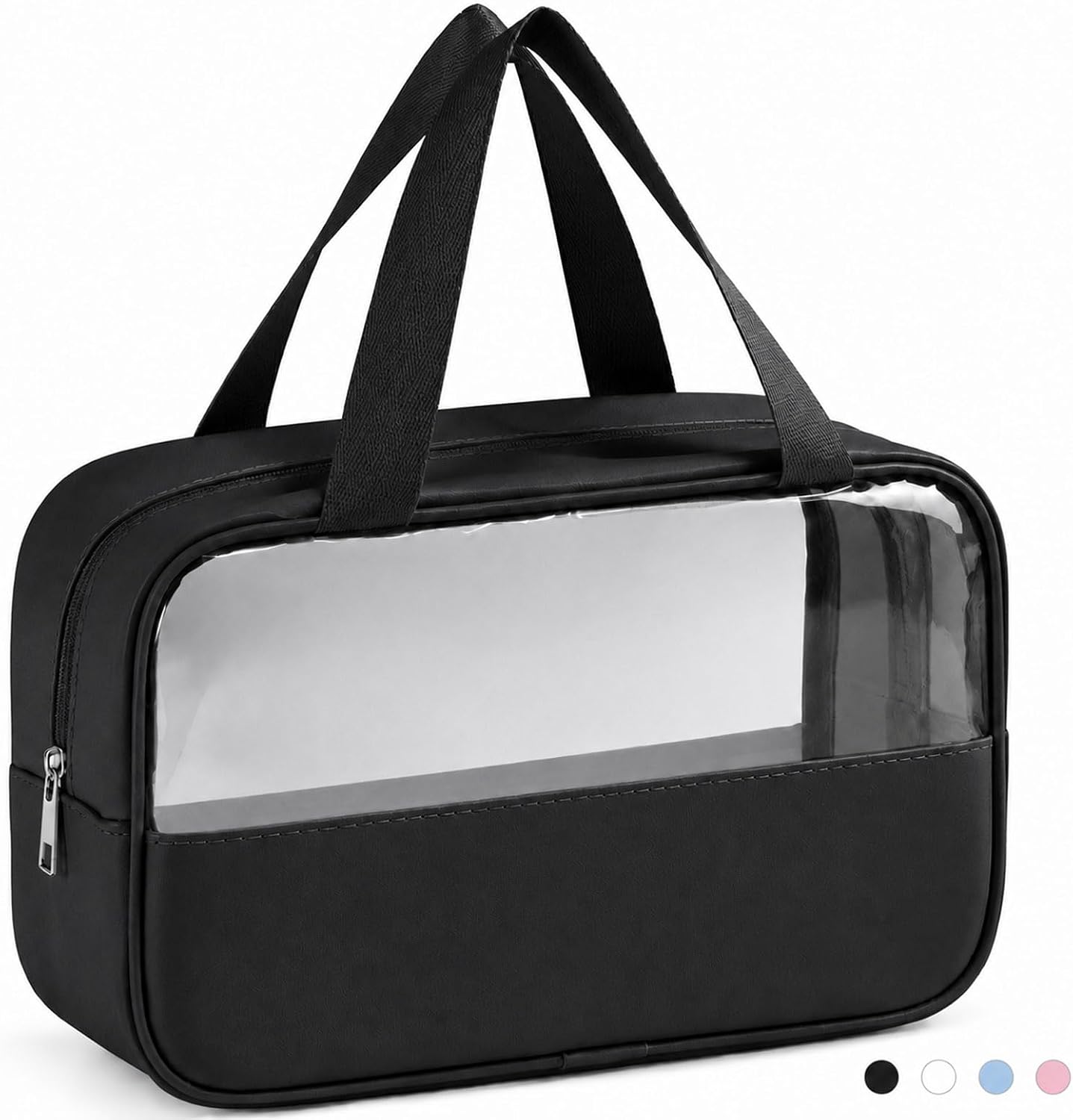 Makeup Bag, Cosmetic Bag for Travel, Toiletry Bag for Men and Women, Black