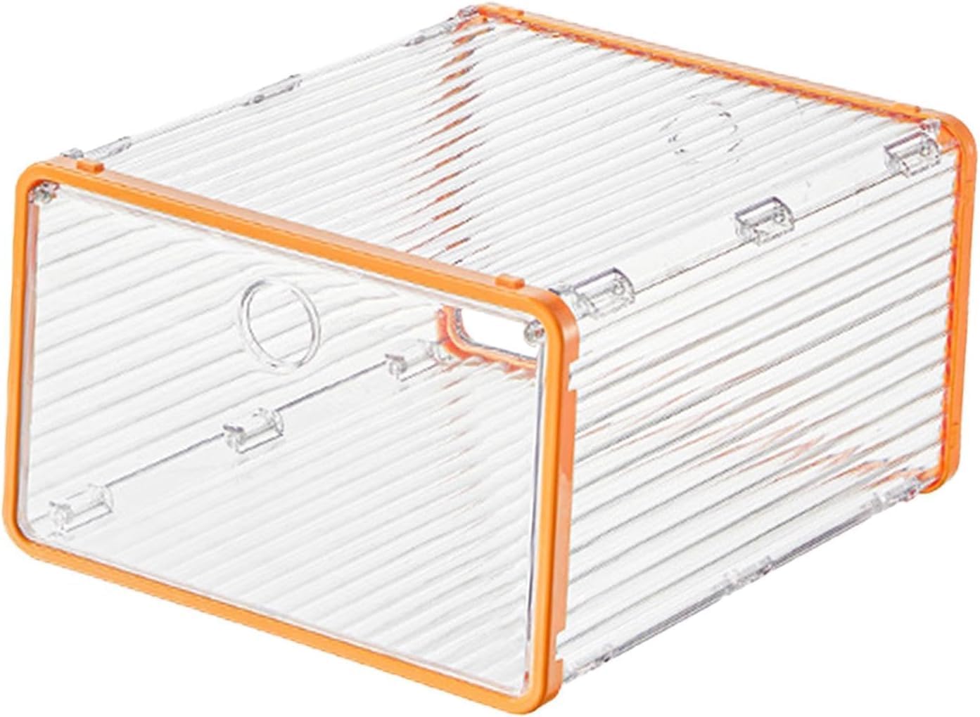 Furret Clear Plastic Shoe Storage Boxes Case Stackable Foldable Organiser Display Case