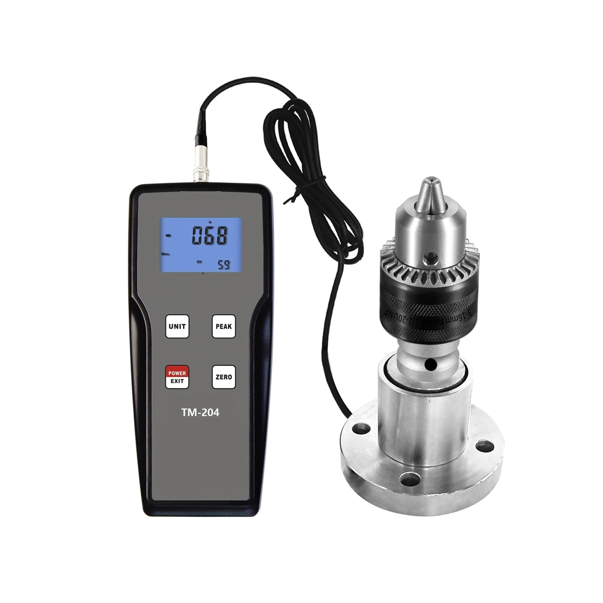 Digital Torque Meter Digital Torque Measuring Instrument TM-204-1N.m/5N.m/20N.m High Precision Testing Load Tester(TM-204-1N.m)
