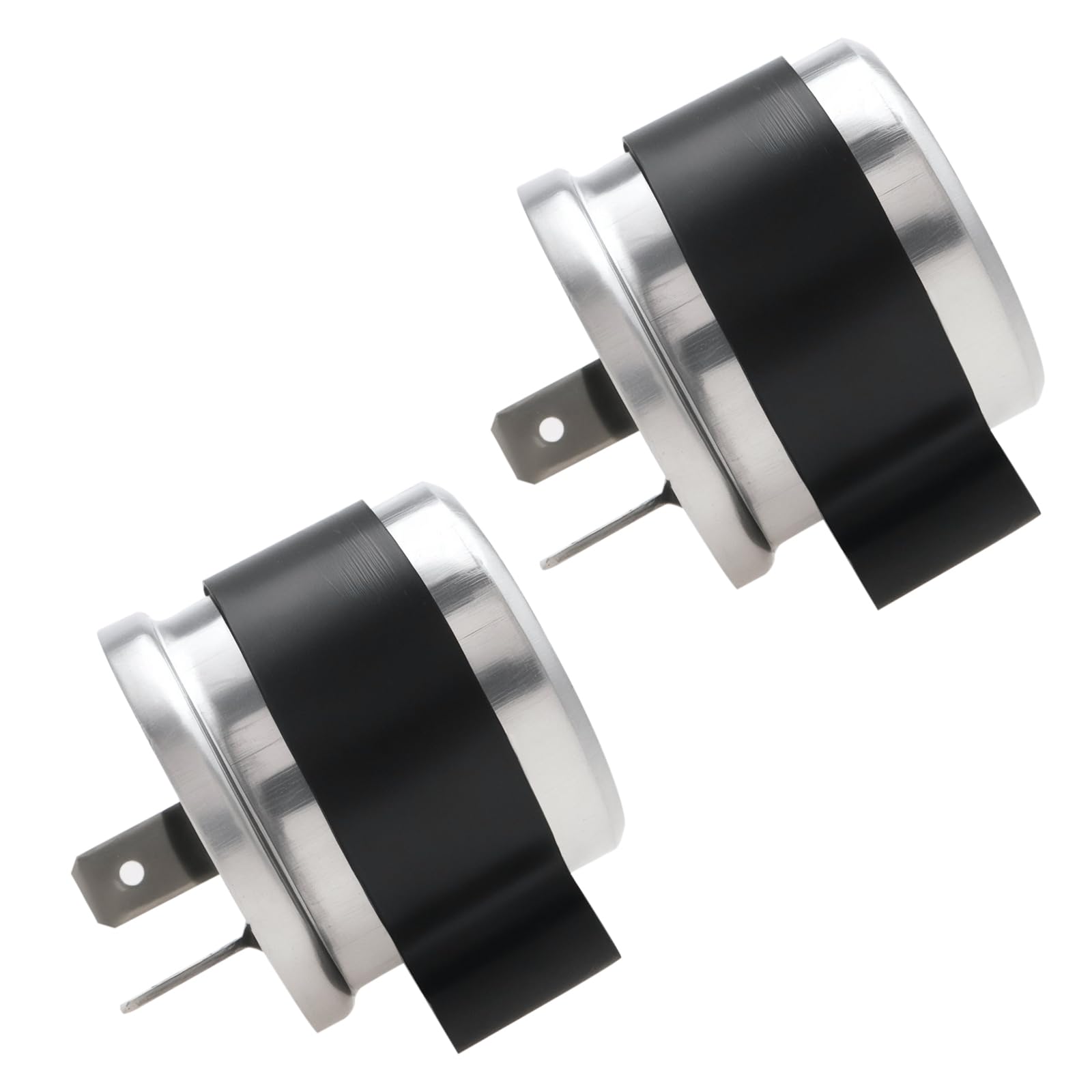 OTOTEC Lot de 2 Relais de Clignotants Mécaniques pour Motos 6 V 2 Broches Relais de Clignotant Relais de Rotation de Remplacement pour Motos DC 6 V Argent