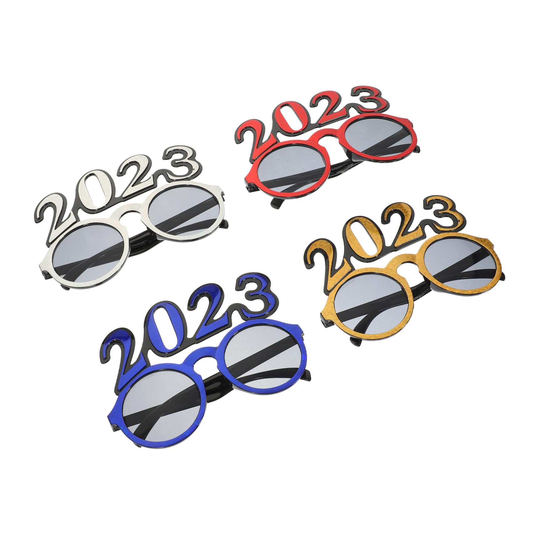 BRIGHTFUFU Vhay New Year ES Eyees Party Glasses Decor Number Glasses for Graduation