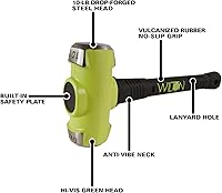 Vista 2 de Wilton B.A.S.H Martillo de trineo de 16 pulgadas, cabeza de 10 libras (21016)