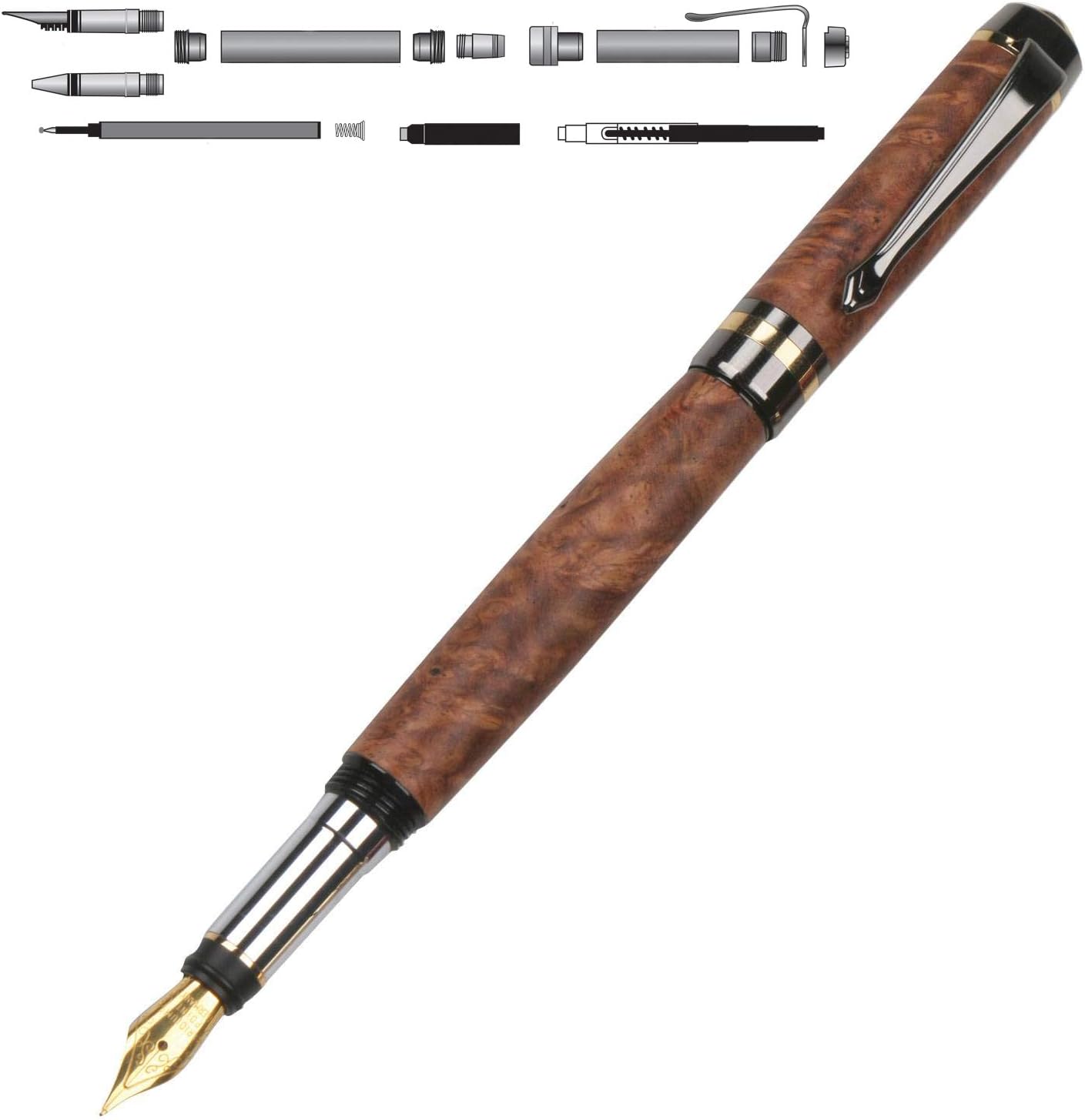 Penn State Industries PKEL2F2 Classic Elite2 Fountain Pen Kit
