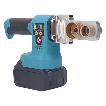 Hot Melt Machine, Water Pipe Melter 240W High Power Uniform Heating No Leakage 100 240V with Lithium Battery for Industrial Welding (EU Plug)