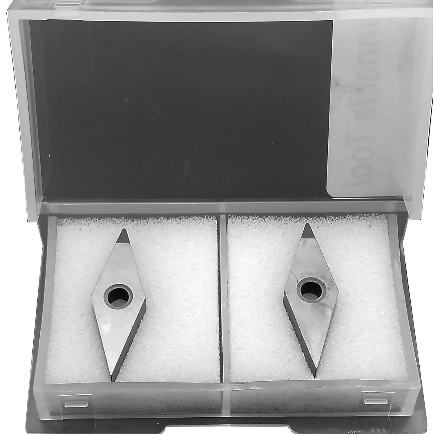 Lot de 2 plaques de coupe transversible CBN VNMG331 VNMG160404 en nitrure de bore cubique pour le traitement de l'acier trempé Plaque de coupe réversible en carbure de tungstène pour acier à
