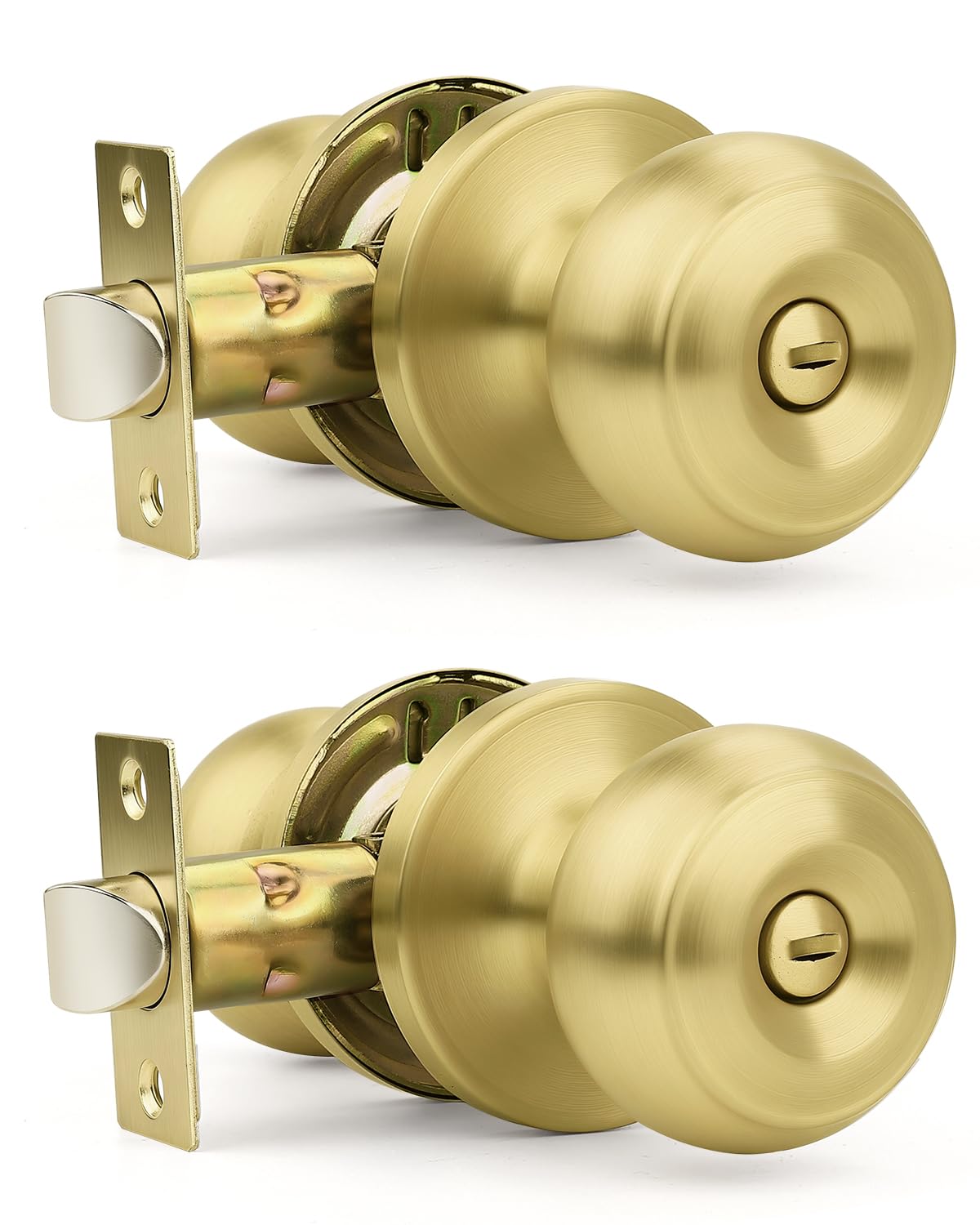 Matte Black Door Knobs - Keyless Privacy Locks -25