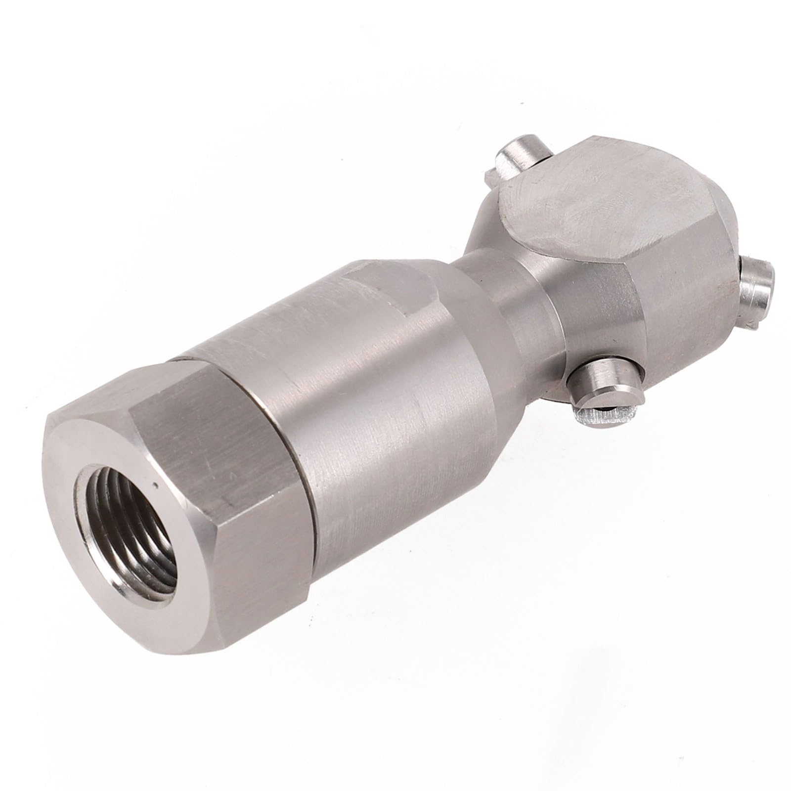 Boquilla de lavado de tanques de acero inoxidable giratorio de 360 grados, 1/2 pulgada, para limpiar tanques de hasta 8 pies de diámetro