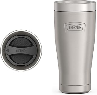 THERMOS ICON SERIES, Stainless Steel Tumbler, Matte Stainless Steel, 16 oz
