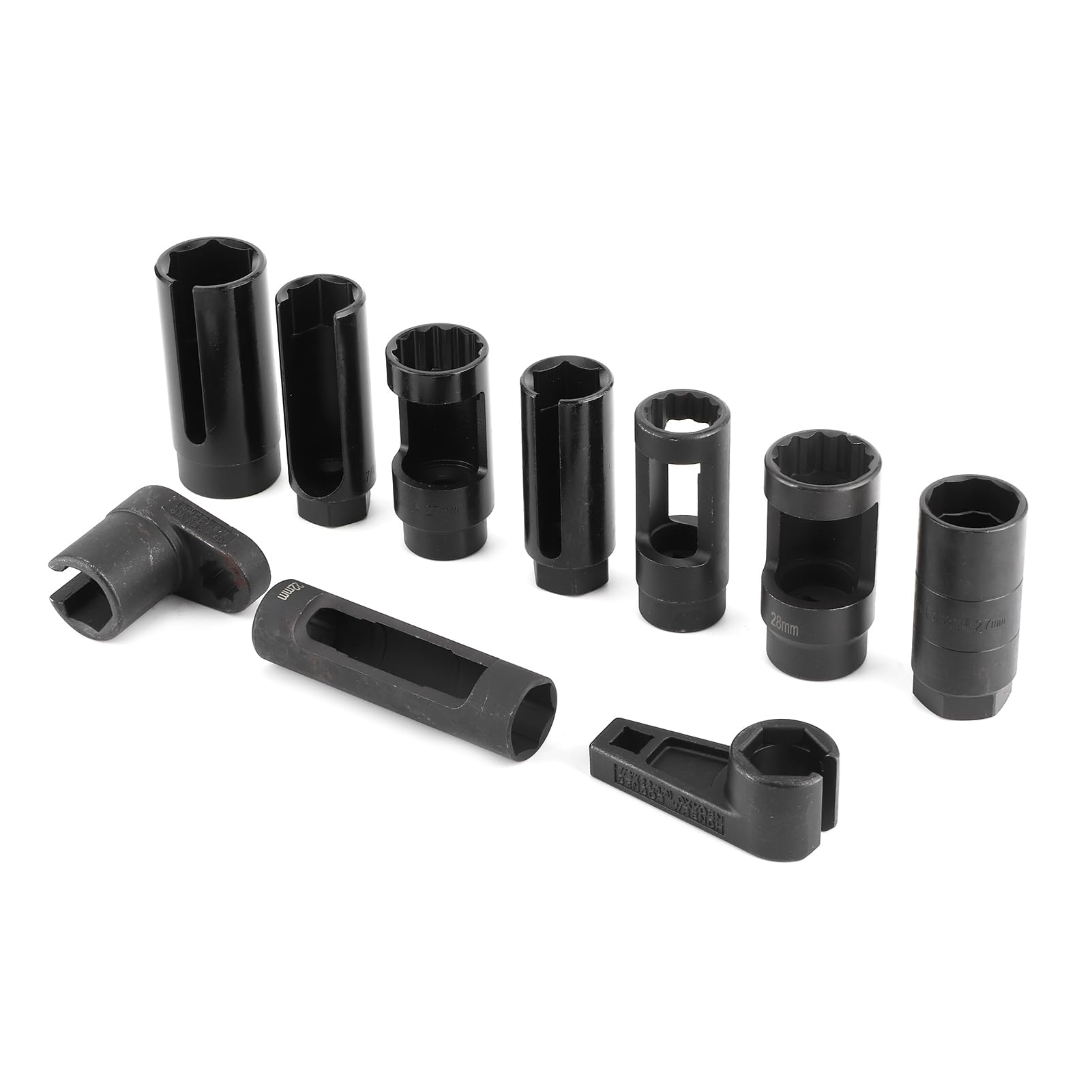 Juego de llaves de vaso para sensor de oxígeno, kit de llaves de manga de inyección diésel compatible con Mercedes, herramienta de extracción de sensor de oxígeno
