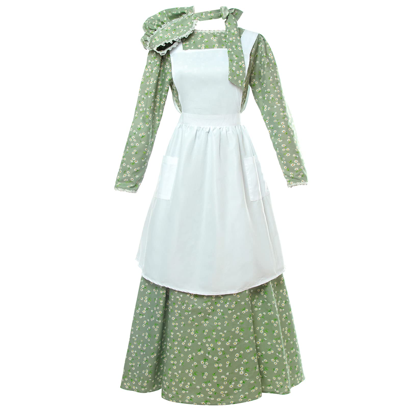 NSPSTT Women's Pioneer Prairie Colonial Costume Woman T B2B