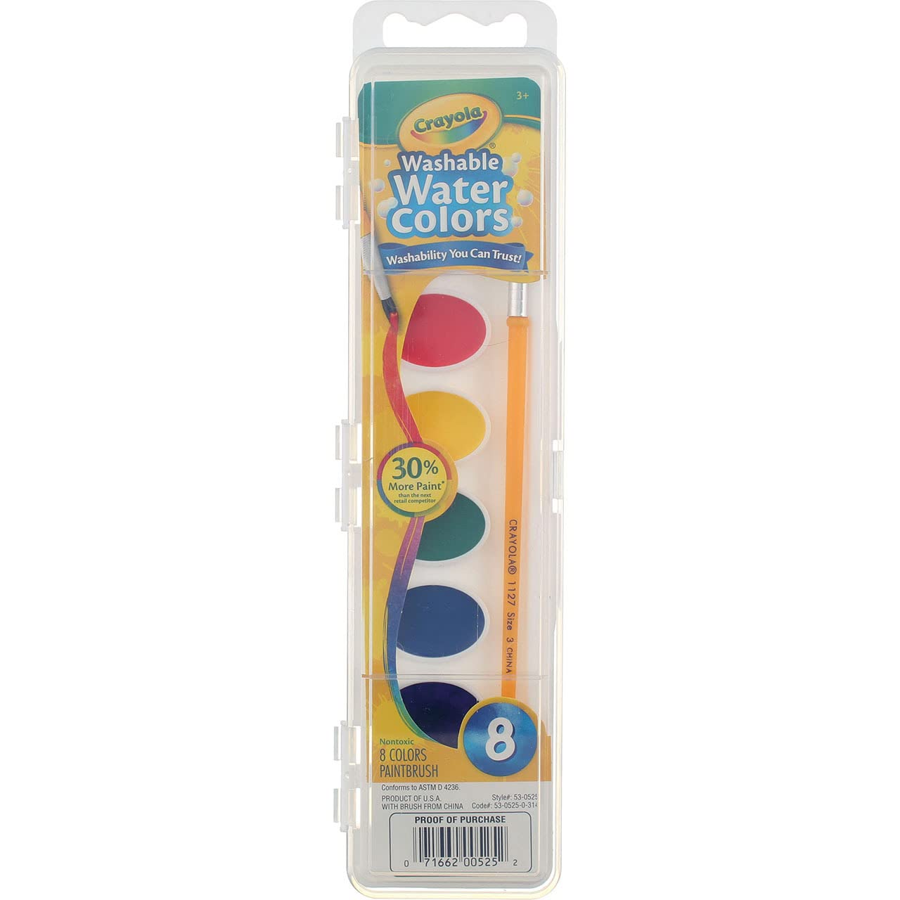 PAINT WATERCOOLORS 8PK