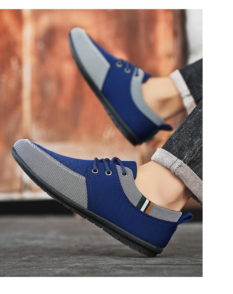 Men's Large-Sized Breathable Canvas Sports Shoes, Low Heel Design, Durable and Sturdy, Suitable for Both Work and Casual wear3