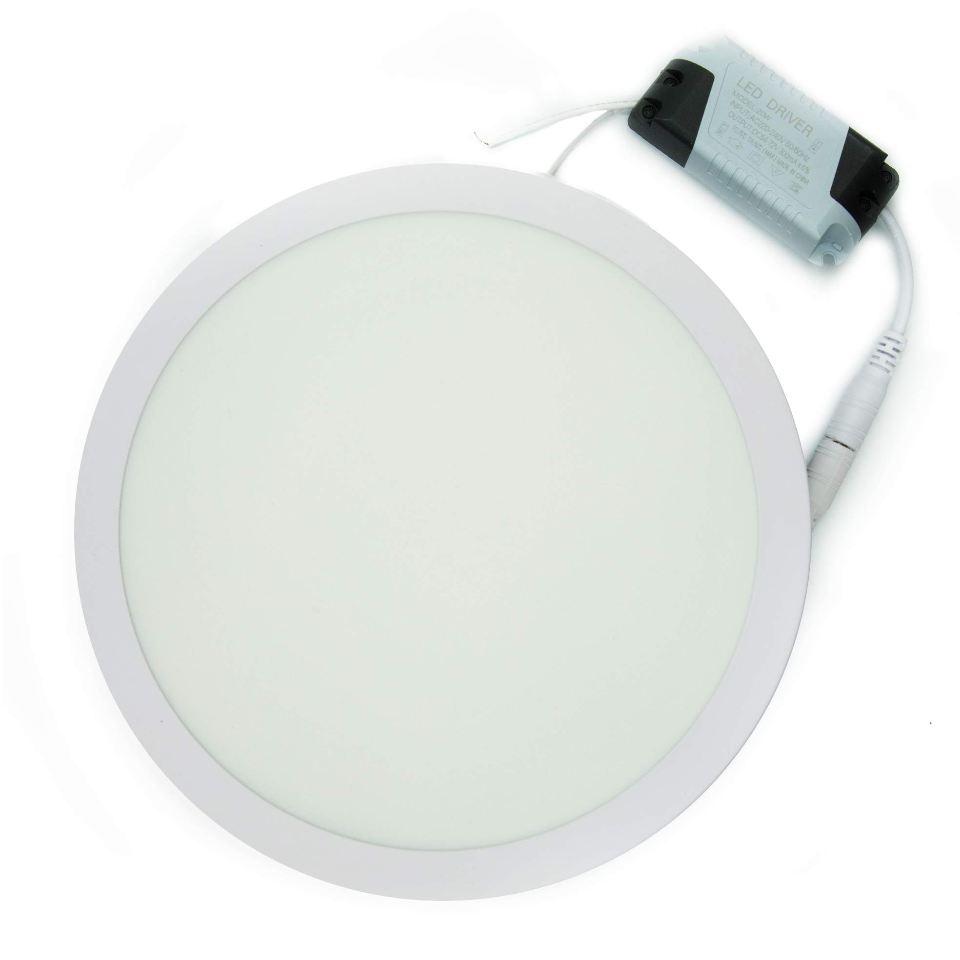Round Surface LED Ceiling 8in Panel Light - White (18w)