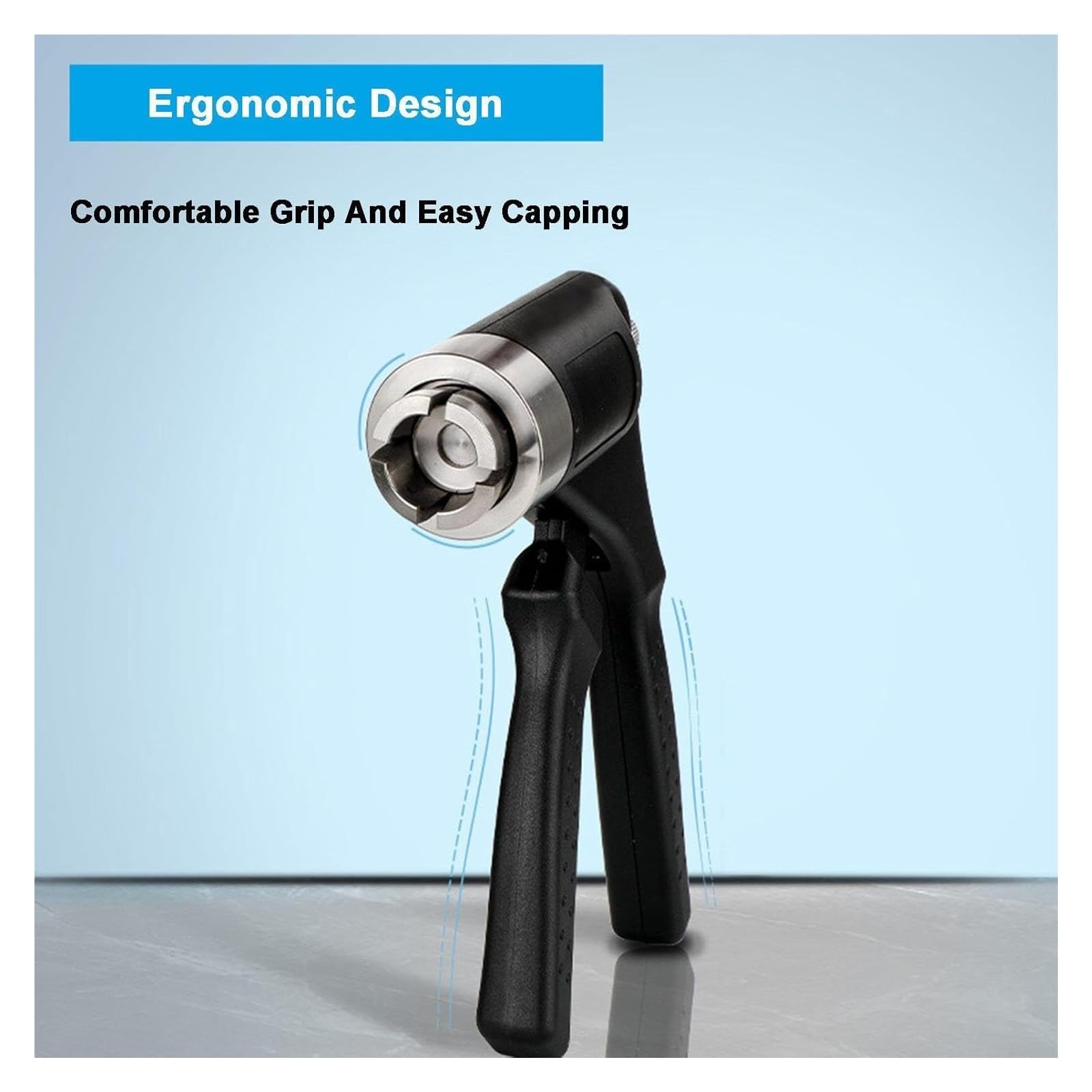 Pinza crimpatrice manuale per fiale da 11 mm e 20 mm, strumento per tappare bottiglie con copertura in alluminio, manico lungo, guarnizione ermetica per laboratori e birra domestica