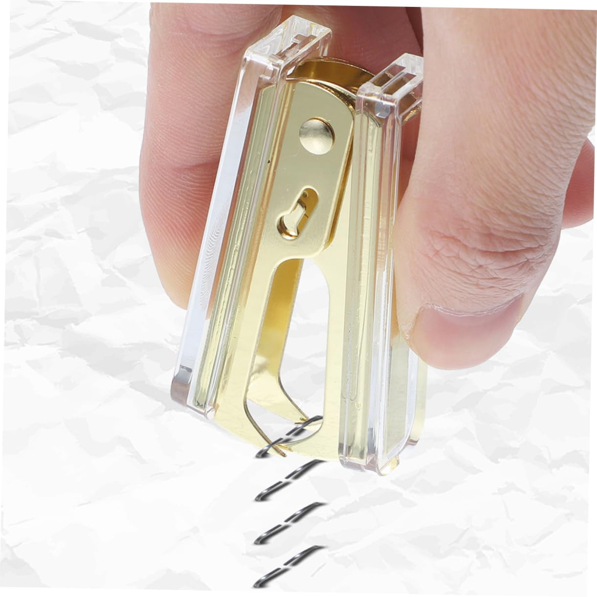OSALADI 4 Set Levapunti Mini Attrezzo Dispositivi Di Rimozione Cucitrice Per Ufficio Pesante Strumenti Di Rimodellamento Di Base Per Ufficio Cucitrici Da Scrivania Metallo 2 Pezzi * 4