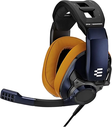 EPOS I Sennheiser GSP 602 - Auriculares acústicos cerrados con cable, micrófono con cancelación de ruido, diadema ajustable con presión de contacto