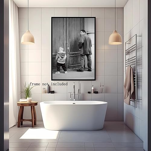 Miniatura 6 de Big Daddy - Póster de pared en lienzo para baño, divertido póster de película en blanco y negro, decoración de baño, imágenes geniales para