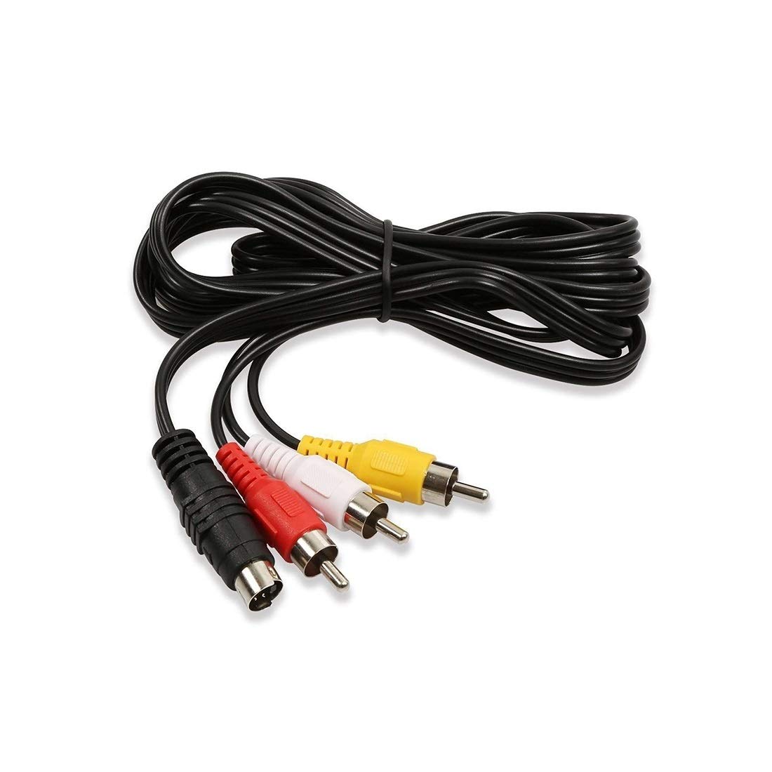 It is a perfect choice for you 4 Pin S-Video to 3 RCA AV TV Male Cable Converter Adapter, Length: 1.5M(Black),3 RCA connectors: red, yellow, white