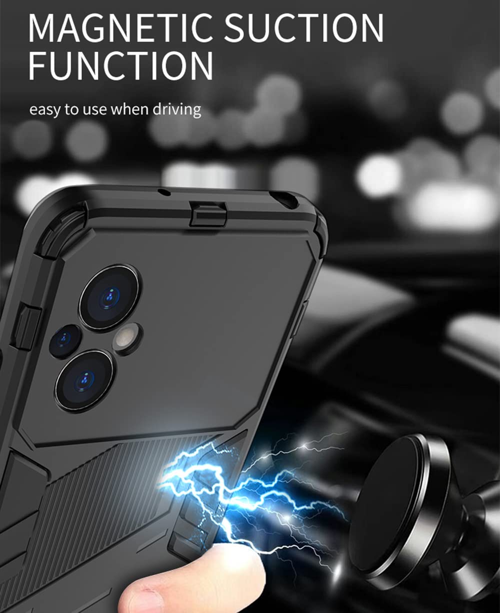 Cover Xiaomi Poco M5 M4 5G Pelle Litschi Arancione con Stand