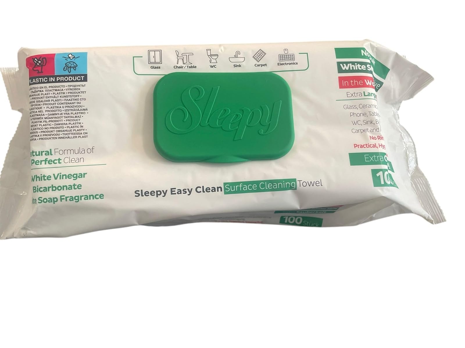 Sleepy Easy Clean Surface Cleaning Towel Herbal Soap Additive 6 Pack 6