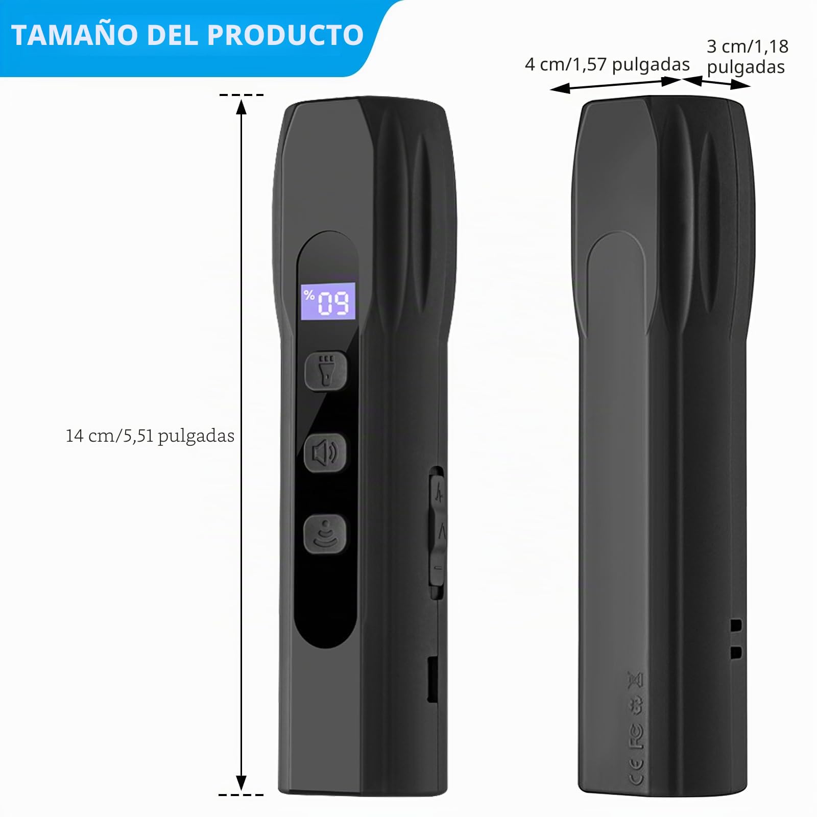 Antiladridos para perros: dispositivo ultrasónico antiladridos, dispositivo antiladridos de 10 m para perros con 3 modos, recargable para detener el ladrido del perro, antiladridos para perros, seguro