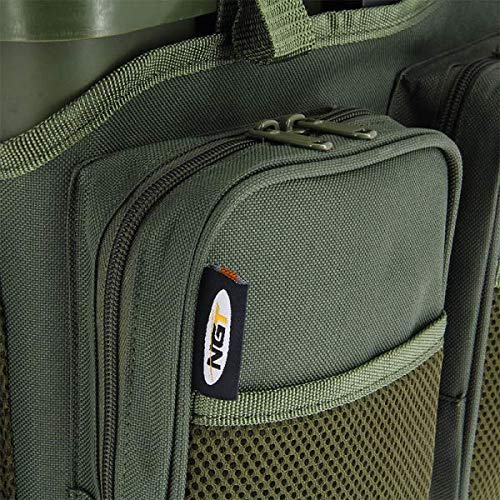 Dnangt Carp Coarse Fishing 600d Seat Tackle Box Canvas Carry