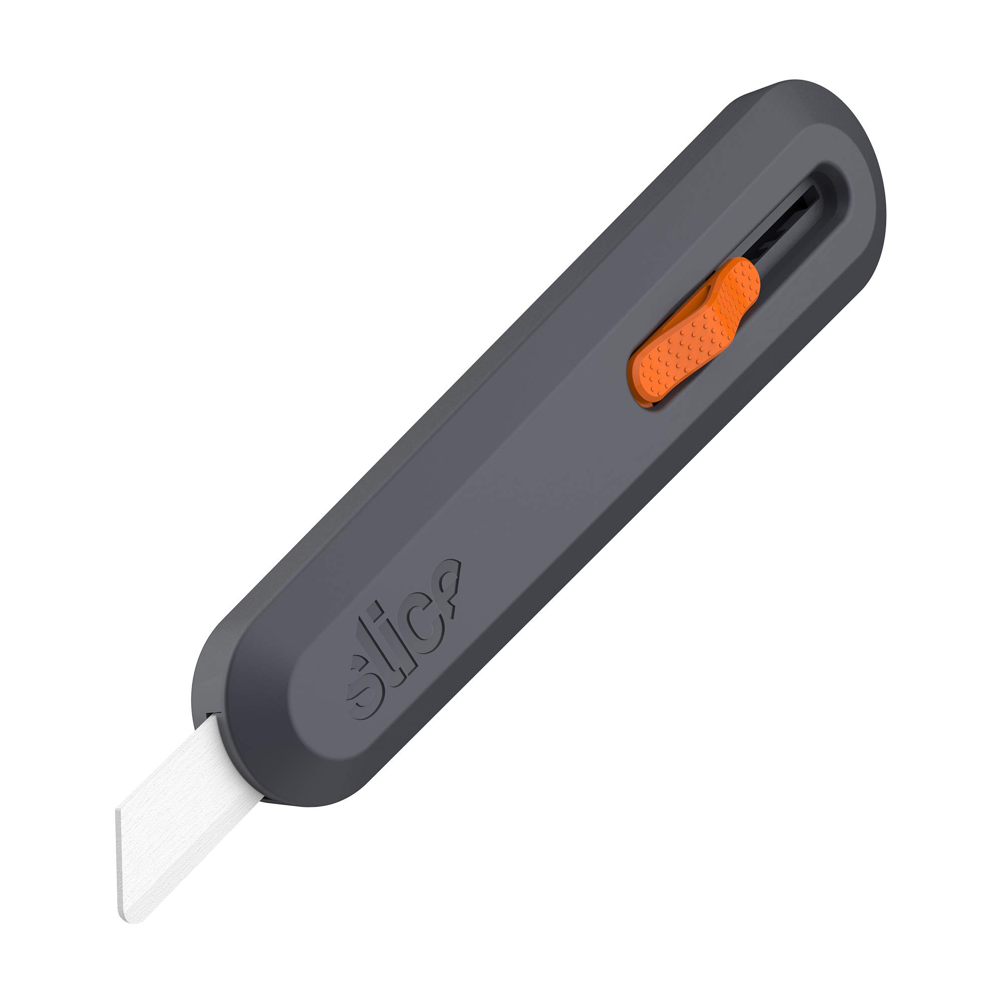 Slice10550 Manual Utility Knife - Essential Home & Work Knife For Quick, Safe And Effective Cutting - Finger-Friendly Ceramic Safety Knife Blade, Black