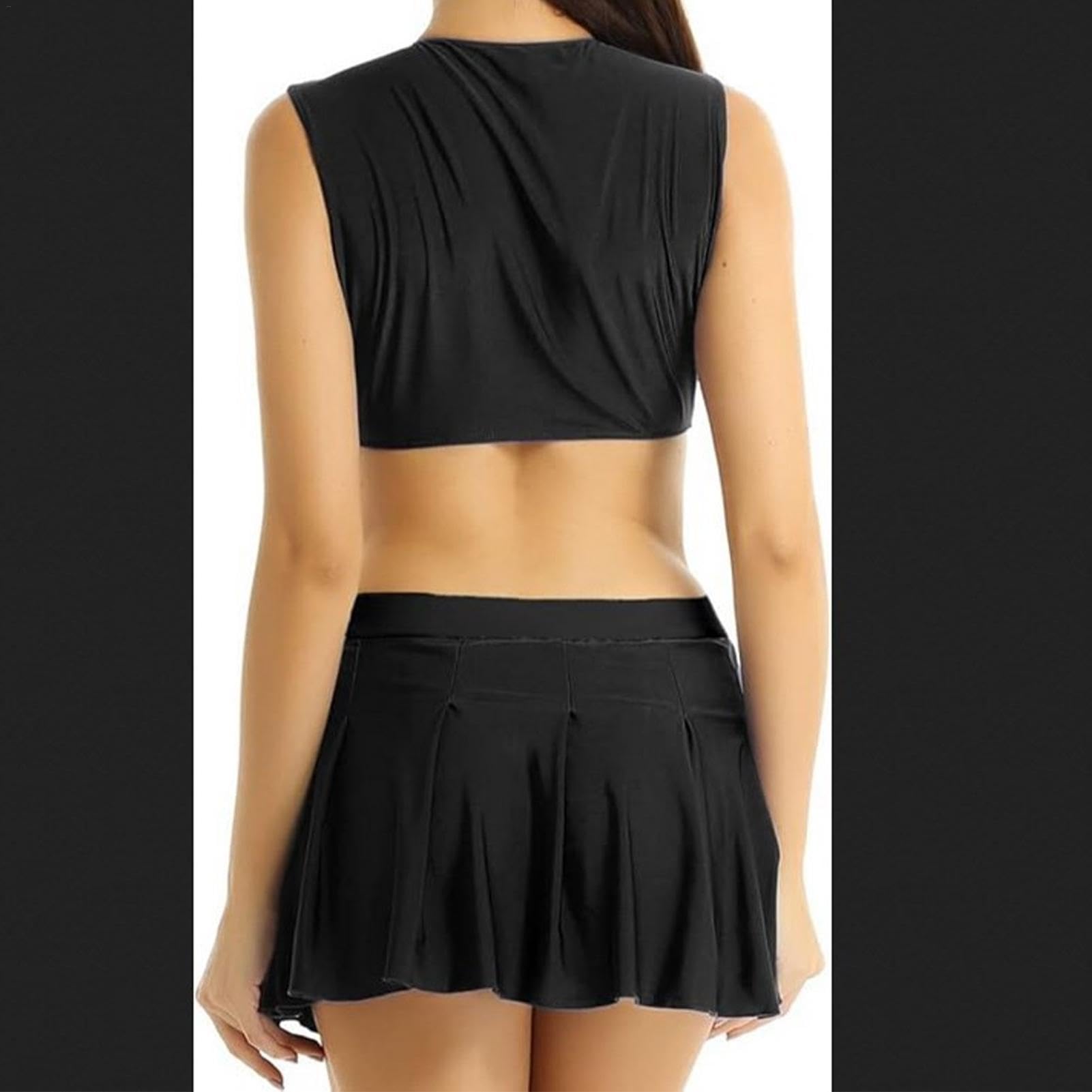 Lencería de animadora para mujer, lencería de animadora a la moda, traje sexy de animadora | Uniformes de animadora cómodos, traje de animadora para mujer para fiesta de música, Halloween, día de la