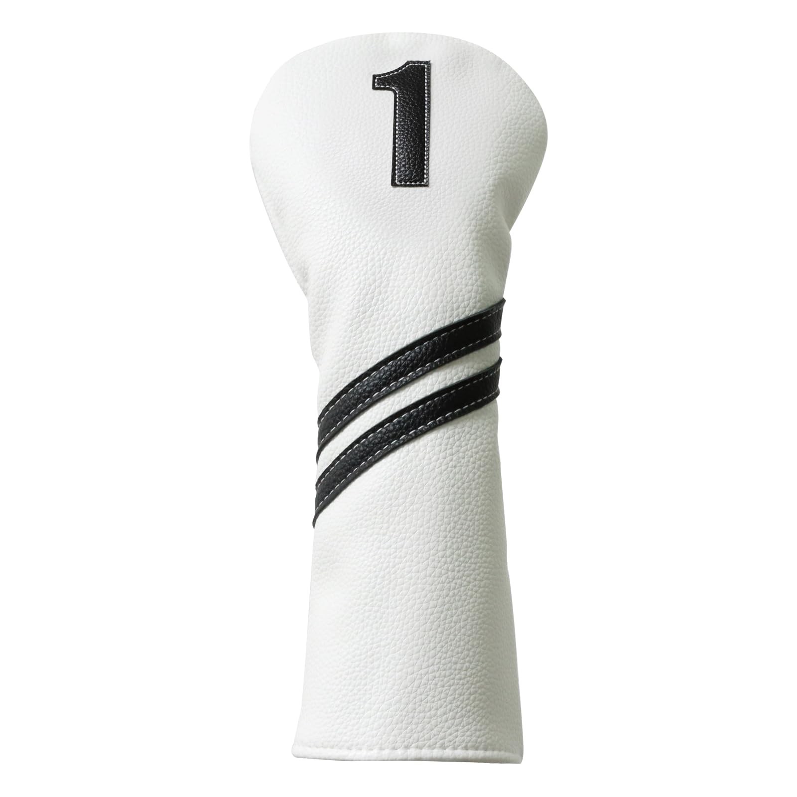 Golf Club Covers,4pcs or 1pc Golf Headcovers for Woods and Driver Fairway Hybrids Women Men - Premium PU Leather with Interchangeable Tags &amp; Magnetic Blade and Mallet Putter Covers