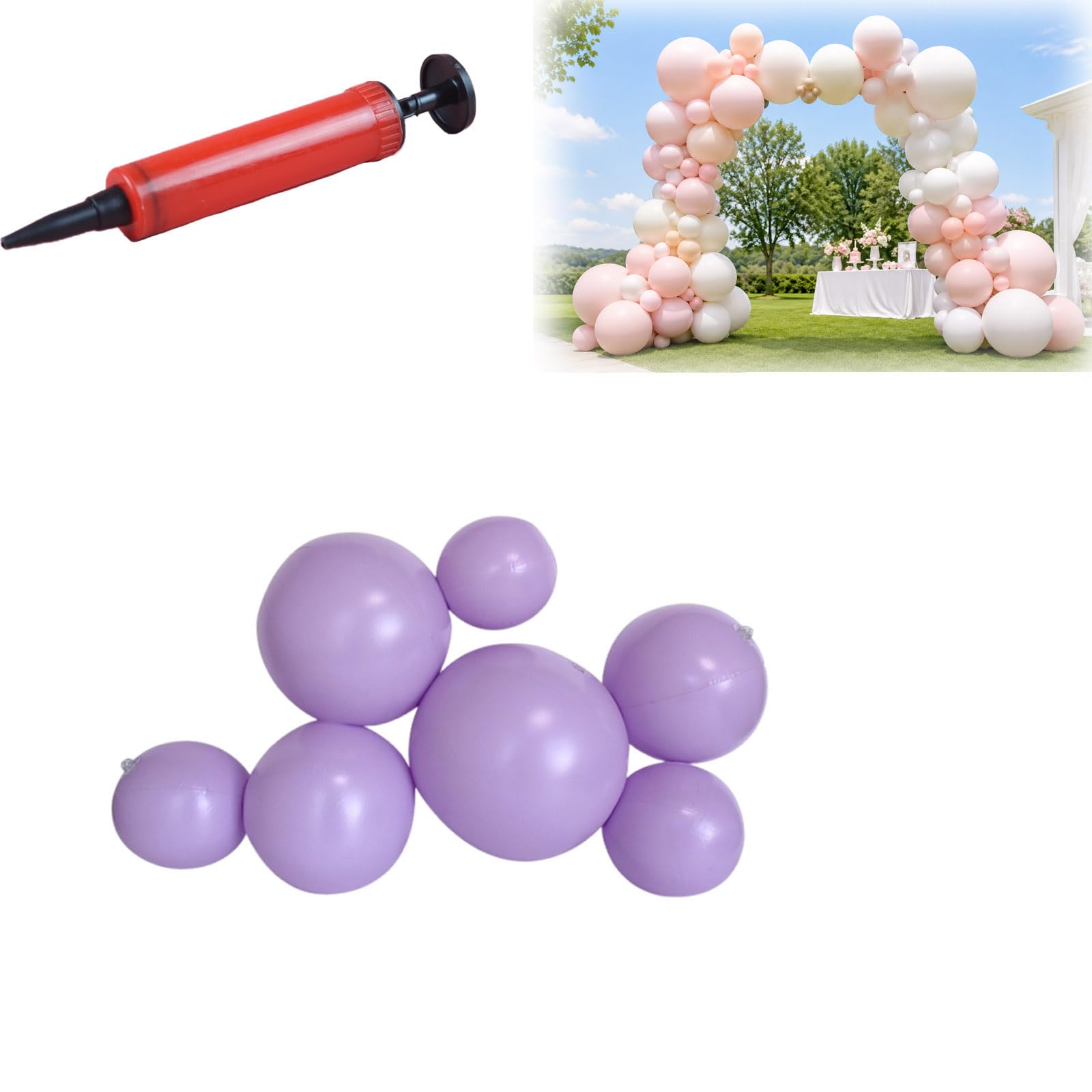 Wiederverwendbare Ballongirlande 3er 5er 7er PVC Balloncluster Party Deko，h | Wiederverwendbare PVC Balloncluster für stilvolle Party Hintergründe schnelles Aufhängen und platzsparende Aufbewahrung