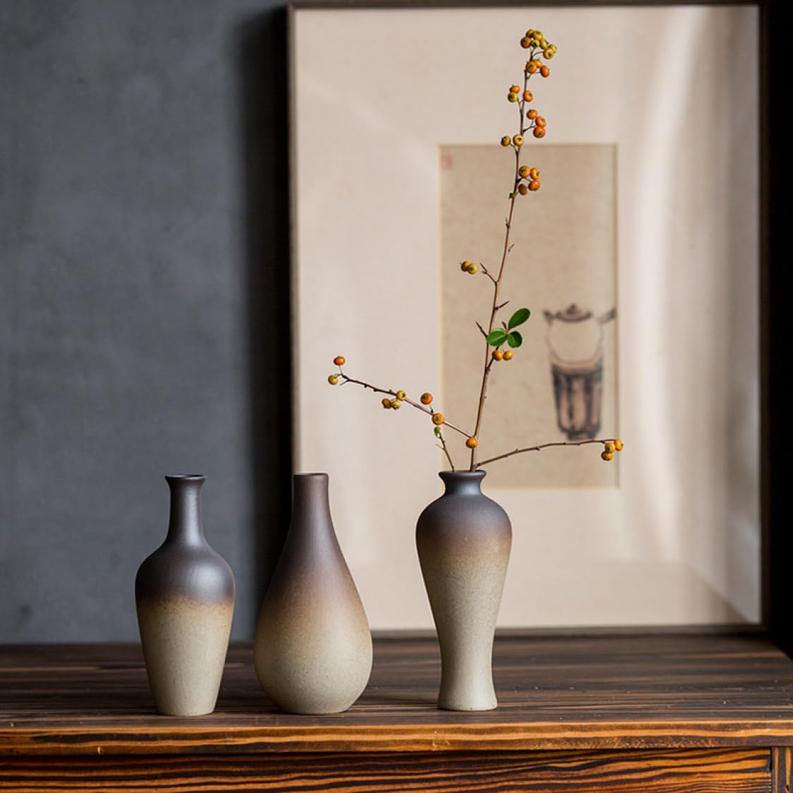 Amazon.co.jp: 一輪挿し 花瓶 陶器 F フラワーベース ミニ花器 北欧風  