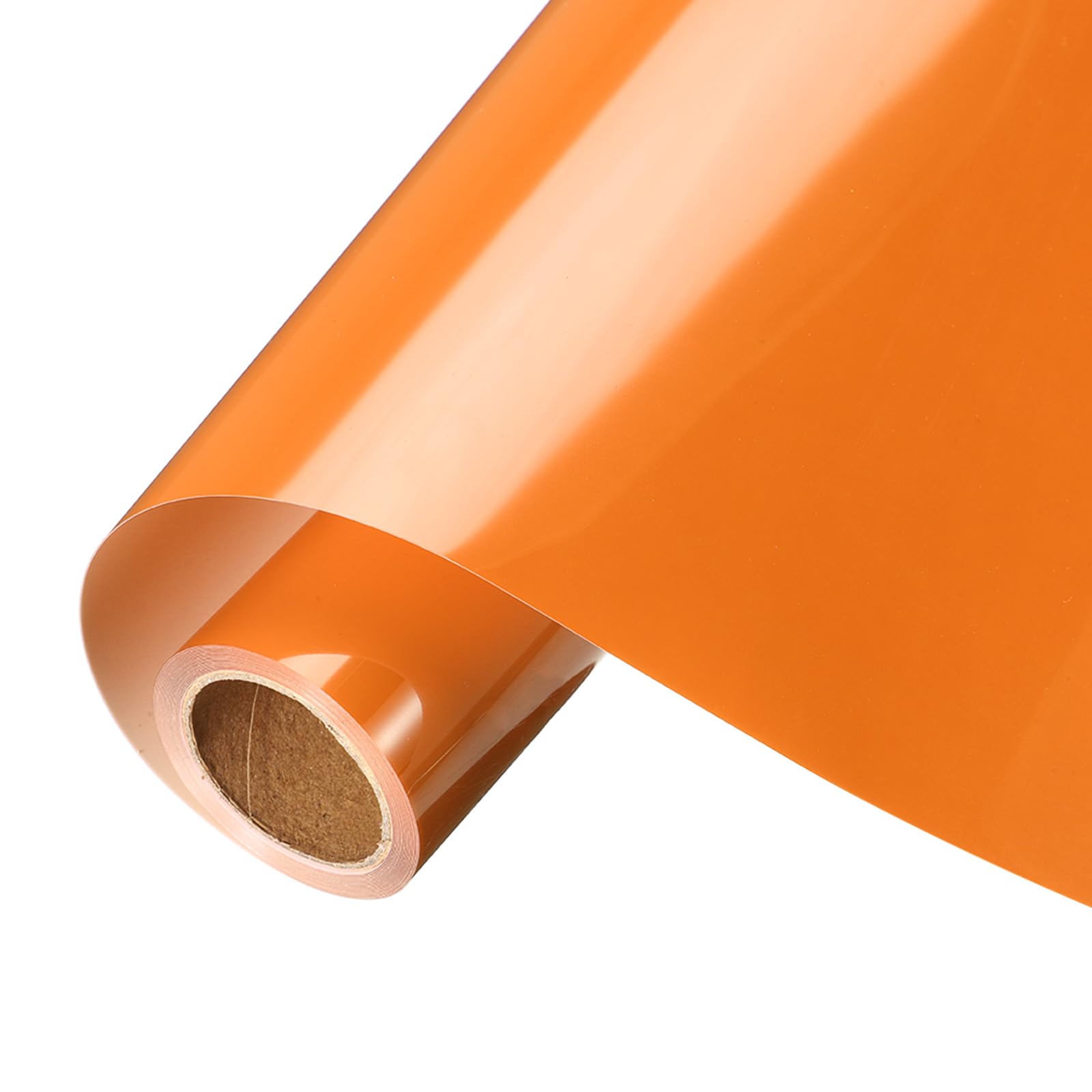 sourcing map Dark Orange Heat Transfer Vinyl, 12 Inch x 8ft Iron-on Vinyl Roll for Decal Cutting, Signs, Scrapbooking, DIY Craft, Home Decoration