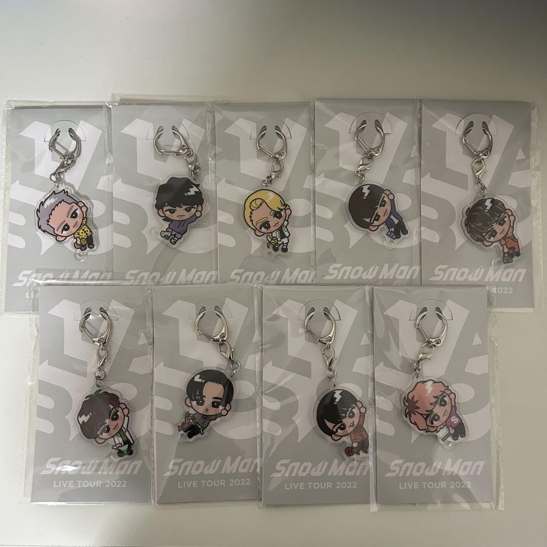Amazon.co.jp: SnowMan すのチルアクリルキーホルダー 全員セット  
