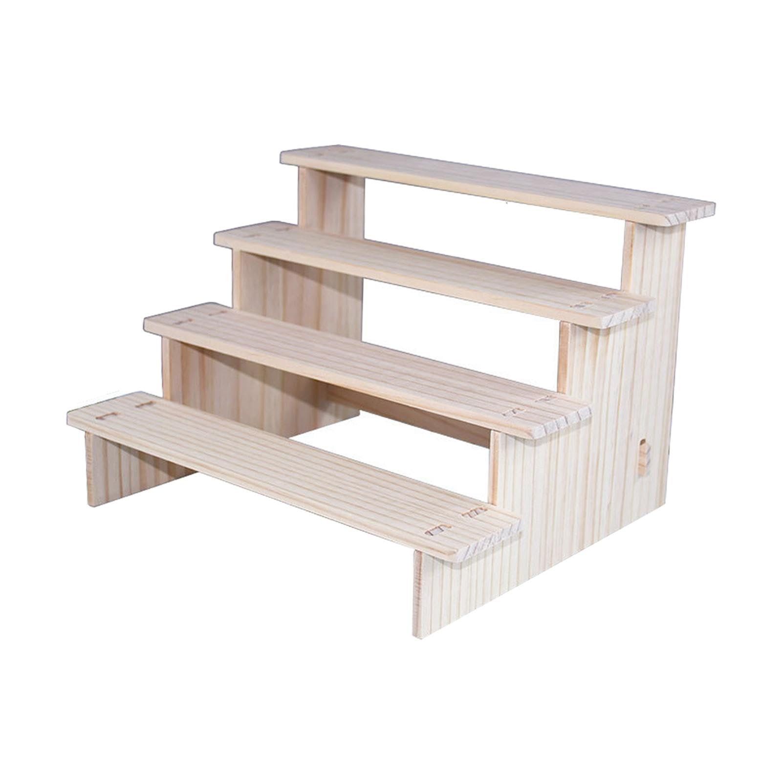 Espositore Rialzato in Legno, Ripiano Rialzato per Gioielli, Espositore Rettangolare in Legno per Caramelle, Dessert, Vendita al Dettaglio, Scarpe, da
