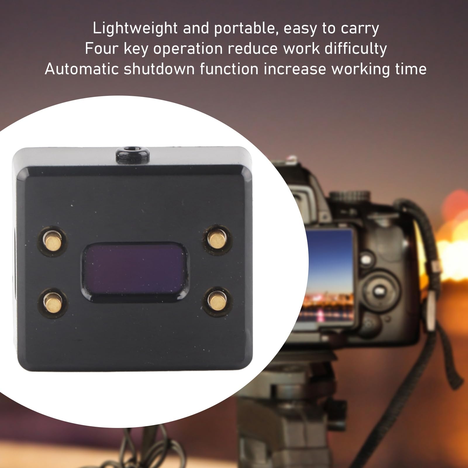 ANKROYU L102 Camera Photometer, ABS Light Meter with USB Cable, Reflection Photometer, Portable Light Meter, Handheld Light Meter for Exposed Photos