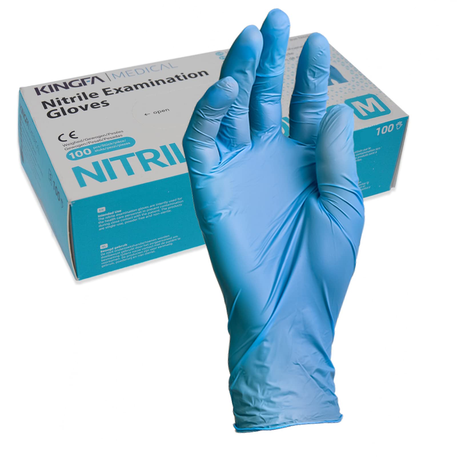 Nitrilhandschuhe M 1000 Stück Box - latex - und silikonfrei, vielseitig einsetzbar - Einweghandschuhe M, Einmalhandschuhe M, Einmal Handschuhe, antistatische Handschuhe Nitril Handschuhe bei Günstiger Preis