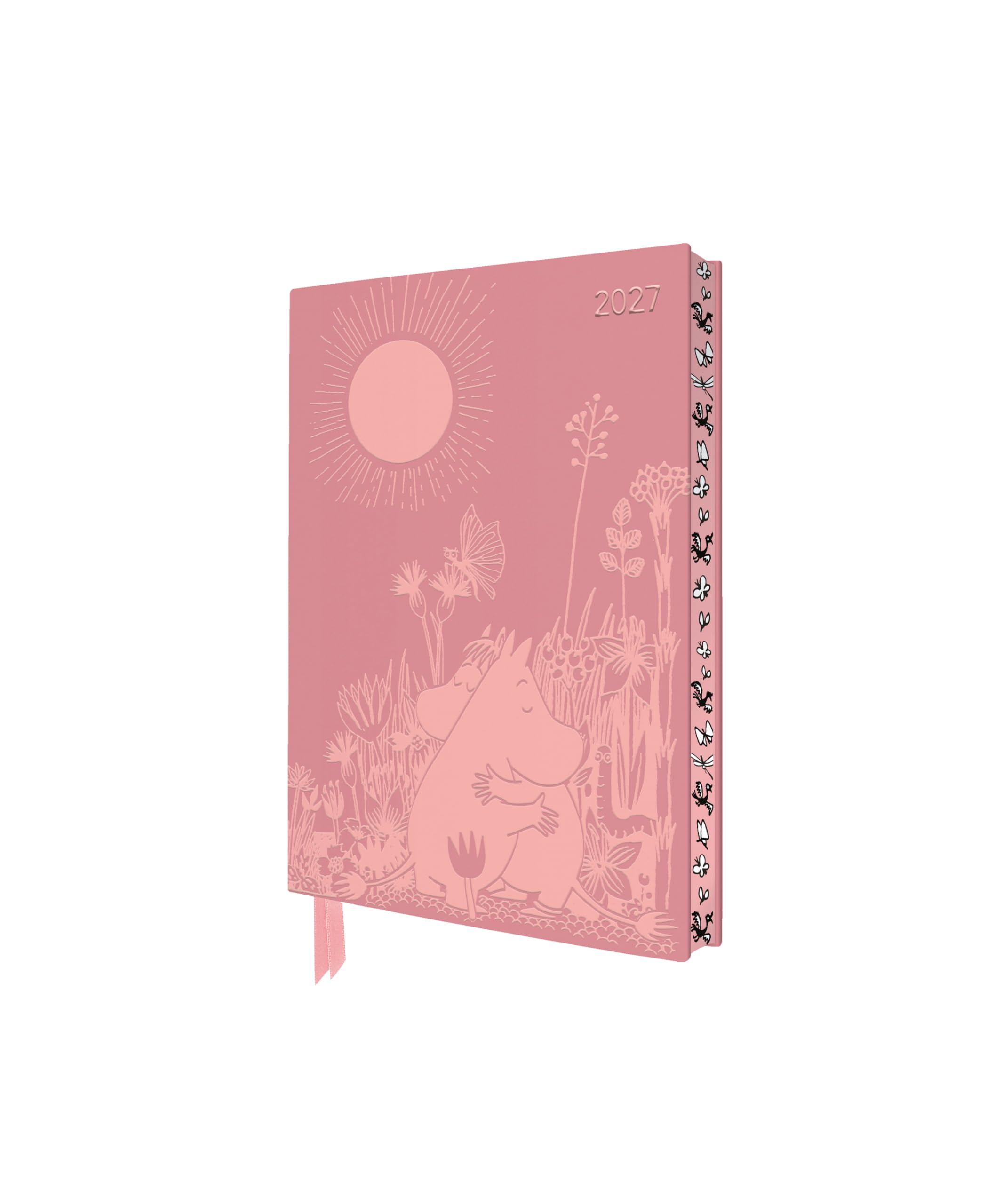 Moomin Love 2027 Pocket Artisan Art Vegan Leather Diary – Week to View: Original Flame Tree Publishing DIN A6-Format Exquisit Taschenkalender mit ... künstlerisch gestalteten Buchschnitt