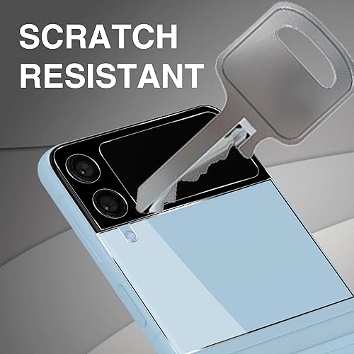 Miniatura 5 de [Paquete de 2+2+2] TPU suave Flim compatible con Samsung Galaxy Z Flip 4 5G protector de pantalla de 6.7 pulgadas + protector de lente de cámara