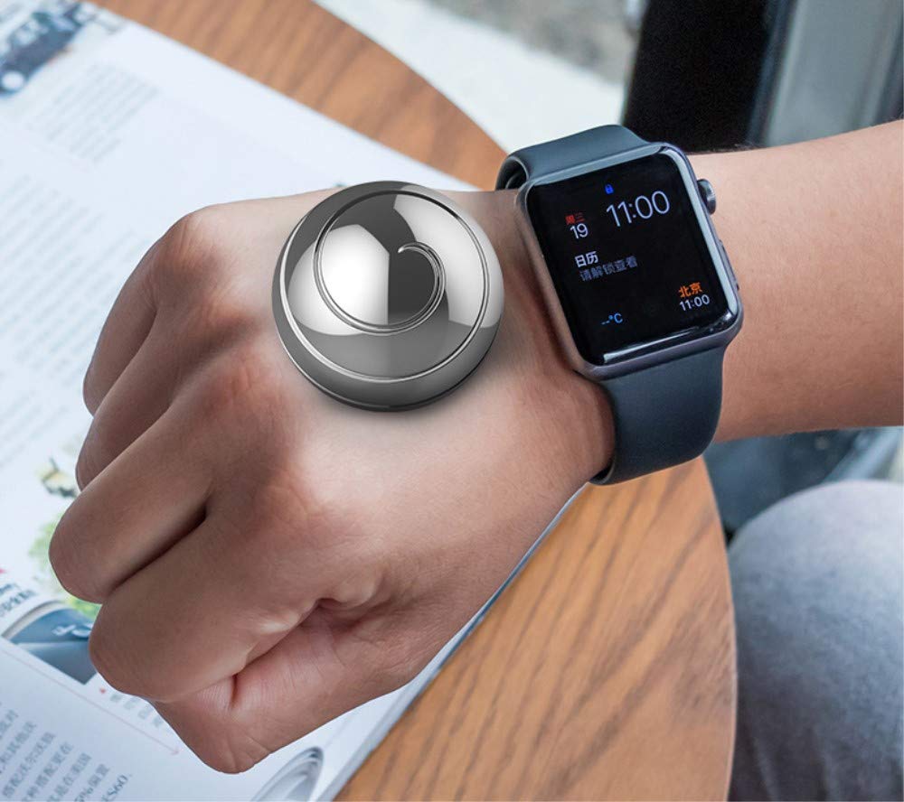 Fantes Kinetic Spinning Desk zabawka łagodząca stres związany ze stresem ADHD i lękiem (śr. 38 mm, czarna)