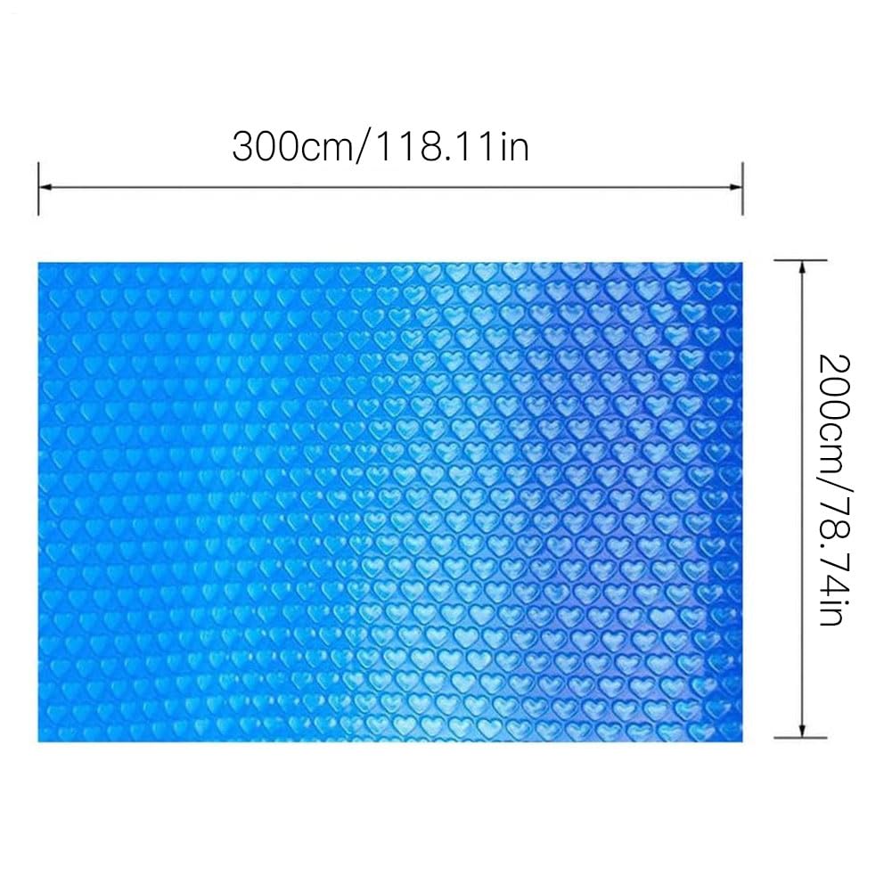 Cubierta Solar Para Piscina - Cubierta De Calefacción Para Piscina | Rettangolare Aislada | Calentador De Piscina Resistente A Los Rayos UV, Reduce La Evaporación Del Agua Para Cubierta Solar Pa