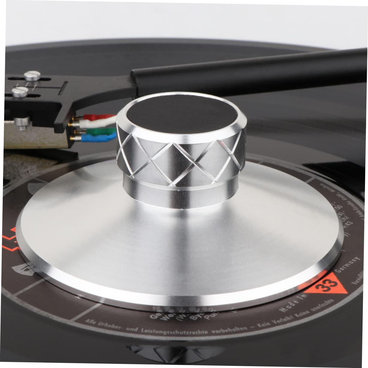 DOITOOL Peso Disco in Lega Alluminio Magnesio Stabilizzatore Per Vinile Giradischi Peso Disco Morsetto