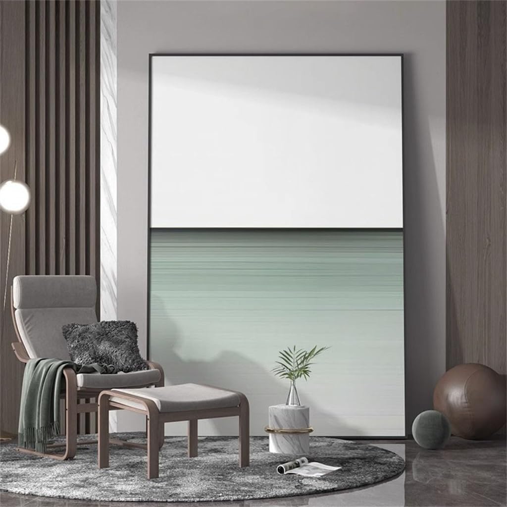 HSIJYGX Decorative painting of the entrance, green texture, floor