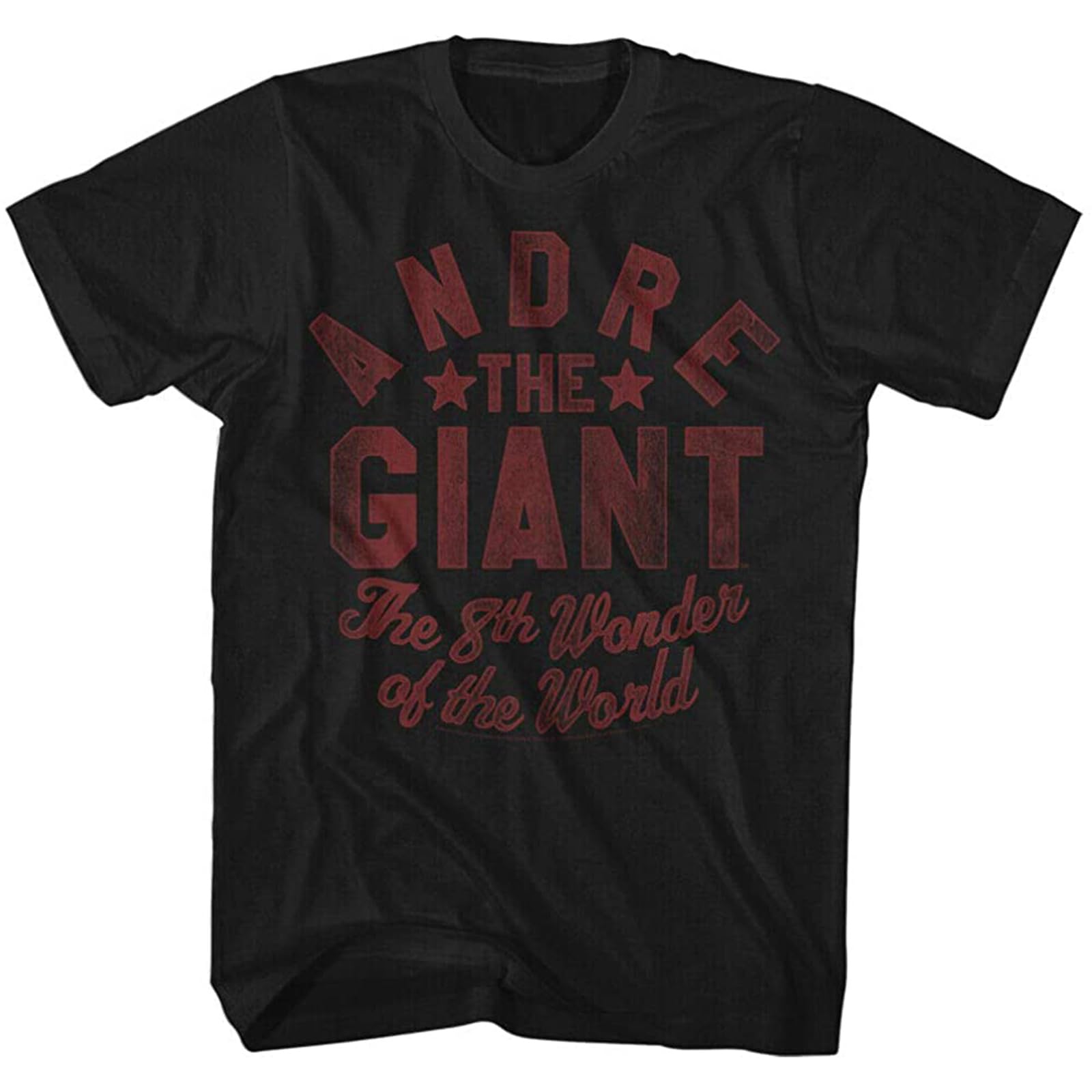 TQQCA BEAR Andre The Giant Mens Short Sleeve T-Shirt Andre Crewneck Graphic Tee Black M