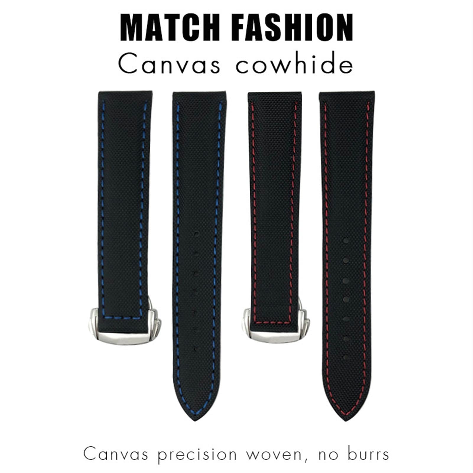 Nylon Canvas Watchband 19mm 20mm 21mm 22mm per cinghia di orologio tissot