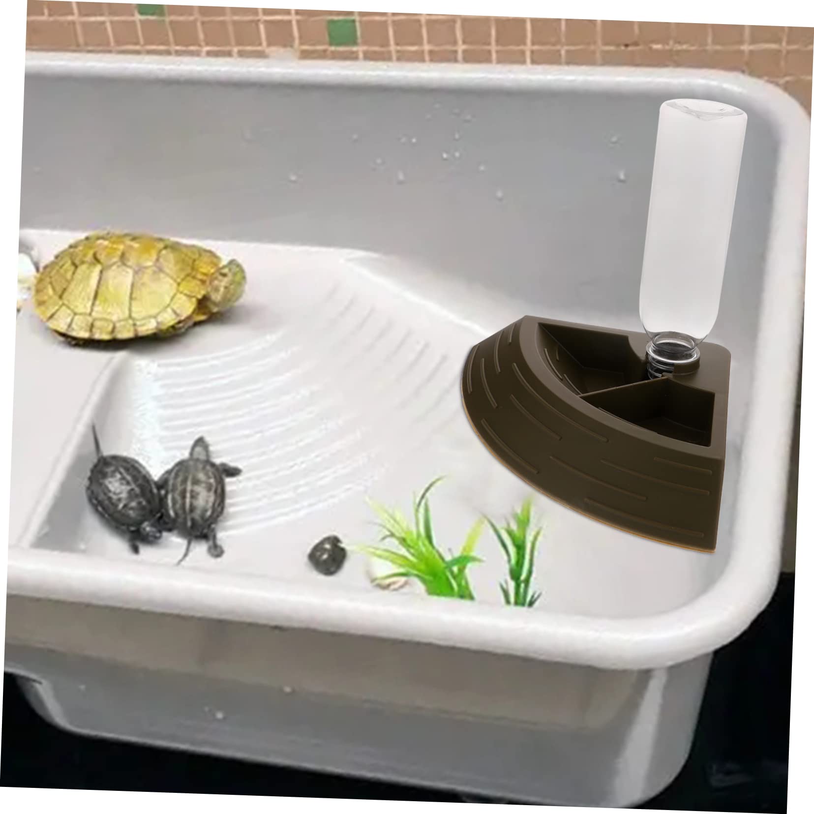 POPETPOP 3pezzi Ciotola per per Rettili e Tartarughe Design Facile per Domestici Colore per Nutrizione e Idratazione
