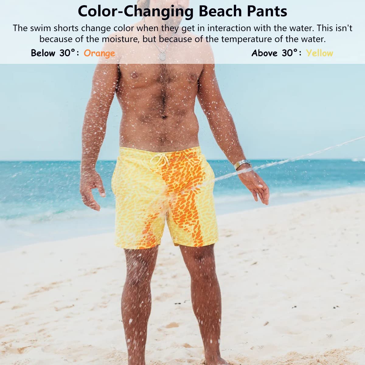 Mens Green Swim Trunks Color Changing Swi Trunks For En, Novelty