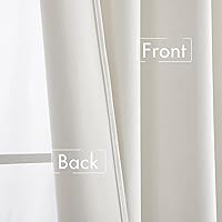 Vista 141 de MIULEE Cortinas de terciopelo de 63 pulgadas de largo, 2 paneles de cortinas opacas de lujo para dormitorio, sala de estar, cortinas de ventana