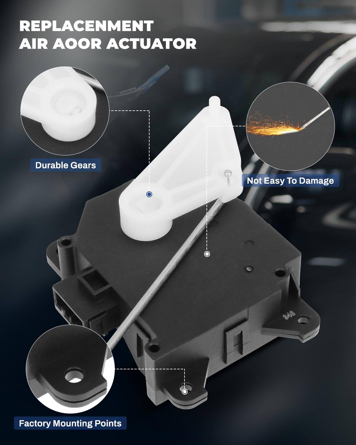 LUJUNTEC HVAC Blend Door Actuator For Honda Odyssey & Pilot, Acura MDX - Replaces 79160S0XA01